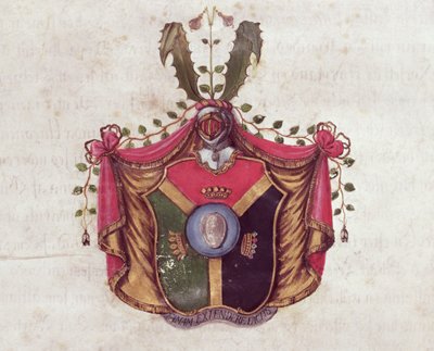 Escudo de armas de la familia Linnaeus de Swedish School